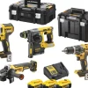 DEWALT Akku-Maschinen-Set 18 V XR mit 3x 5 Ah Akkus