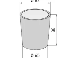 diaqua® Zahnputzbecher de Luxe Durchscheinend