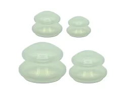 Diverse Silikon Schröpfglas 4er Set