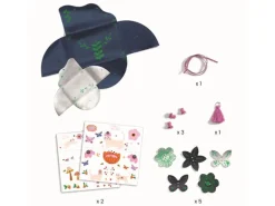 DJECO Bastelset Handtäschchen und Portemonnaie, Kunstleder