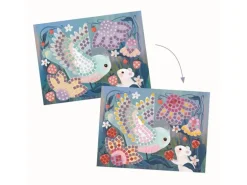 DJECO Bastelset Mosaik Unterholz Moosgummi-Sticker