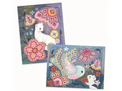 DJECO Bastelset Mosaik Unterholz Moosgummi-Sticker