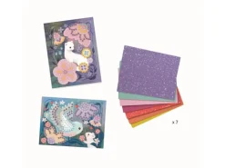DJECO Bastelset Mosaik Unterholz Moosgummi-Sticker