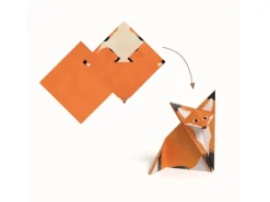 DJECO Bastelset Origami Waldtiere, Papierkunst, 24 Tiere
