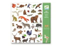 DJECO Bastelset Tierwelt 160 Sticker