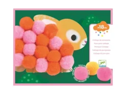 DJECO Pompoms Collagen Tiere Grosse