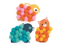 DJECO Pompoms Collagen Tiere Grosse
