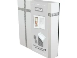 Dooky Handabdruck-Doppelrahmen und Erinnerungsbox Weiss