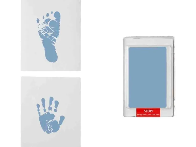 Dooky Hand- und Fussabdruck-Set Blau, 12 x 10 cm