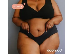 Doomoo Slip Flowly Schwarz Gr. 3XL-4XL-5XL
