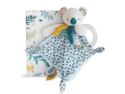 DouDou et compagnie Geschenkset Koala Rassel mit Schmusetuch 22 cm