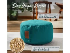 DoYourYoga Yoga-Kissen Vishnu Dinkelspelz, Grün