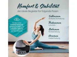 DoYourYoga Yoga-Kissen Vishnu Buchweizenschalen, Mehrfarbig