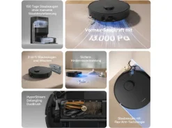 Dreame Saug- und Wischroboter D20 Pro Plus mit Clean Base, Schwarz