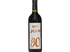 Dreams and Fantasy Geschenkidee Rotwein Happy Birthday 80 Kupfer, 750 ml