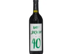 Dreams and Fantasy Geschenkidee Rotwein Happy Birthday 40 Grün, 750 ml