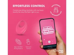 EasyConnect EasyConnect VibrationsPenisring Leo, appgesteuert Rosa