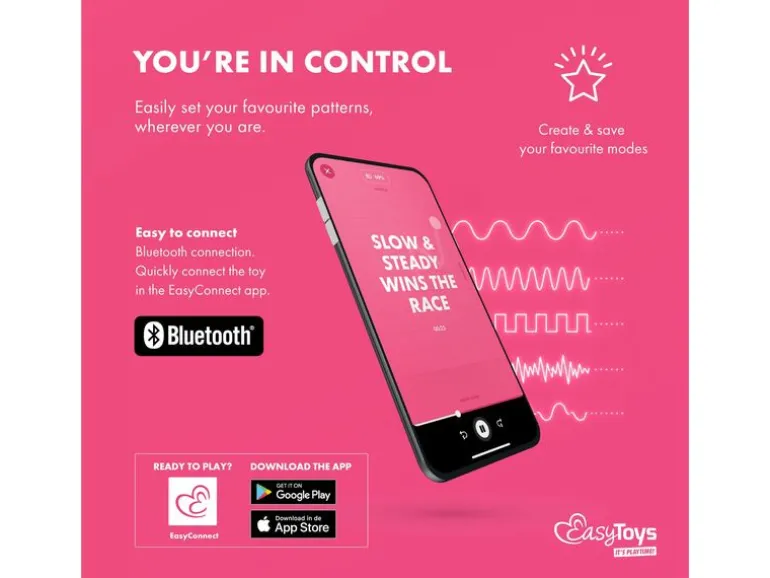 EasyConnect EasyConnect Vibrierender Analplug Axel, appgesteuert Rosa