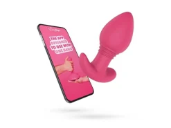 EasyConnect EasyConnect Vibrierender Analplug Axel, appgesteuert Rosa