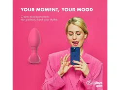EasyConnect EasyConnect Vibrierender Analplug Axel, appgesteuert Rosa