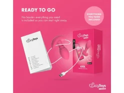 EasyConnect EasyConnect Vibrierender Analplug Axel, appgesteuert Rosa
