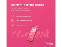 EasyConnect EasyConnect Vibrierender Analplug Axel, appgesteuert Rosa