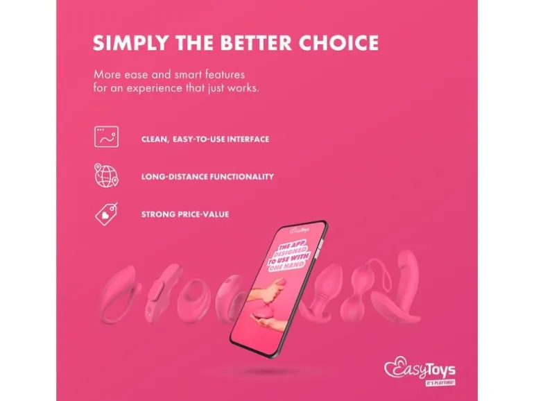 EasyConnect EasyConnect Vibrierender Analplug Axel, appgesteuert Rosa