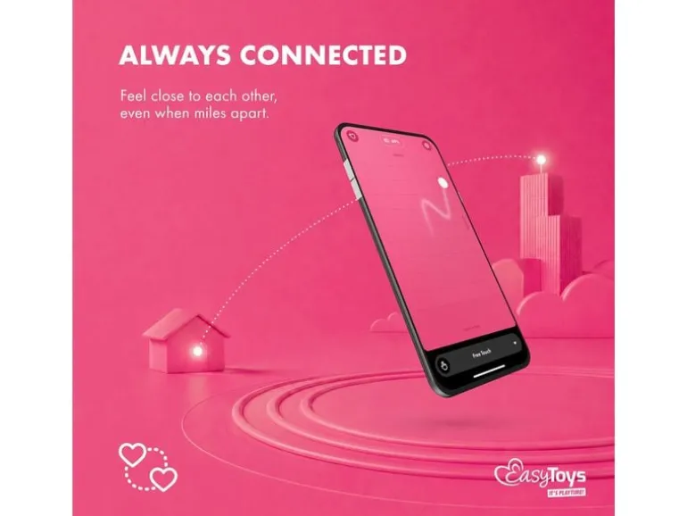 EasyConnect EasyConnect Vibrierender Analplug Axel, appgesteuert Rosa