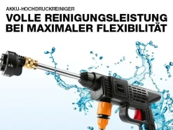 EASYmaxx Akku-Hochdruckreiniger 21 V, Schwarz