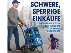 EASYmaxx Einkaufstrolley  52 l, Schwarz / Grau