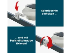 EASYmaxx Solar-Leuchte Dachrinne 3er-Set 1.2 V