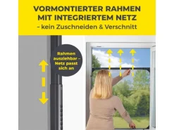 EASYmaxx Teleskop Insektenschutzgitter Anthrazit