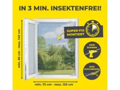 EASYmaxx Teleskop Insektenschutzgitter Weiss