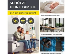EASYmaxx Tür-Moskitonetz Strong Click, 100 x 210 cm, schwarz
