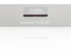 Easytoys Anal Plug aus Silikon mit Diamant Schwarz