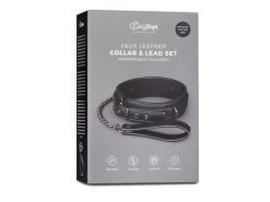 Easytoys Fetish Collection Fetisch Halsband mit Leine Schwarz