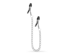 Easytoys Fetish Collection Klassische Nippelklemmen mit Kette Silber