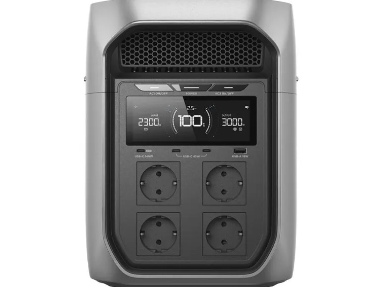 EcoFlow Power Station Delta 3 Max Plus 3000 W Silber, 2048 Wh