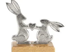 EGLO Aufsteller Amoatsy 15.3 cm, Silber, Braun