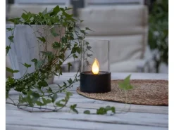 EGLO Leuchten Gartenlicht Solar Tischleuchte Schwarz