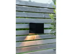 EGLO Leuchten Gartenlicht Solar Wandleuchte Schwarz