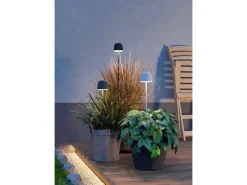EGLO Leuchten MANNERA-S Tischlampe in/outdor LED Touch Schwarz