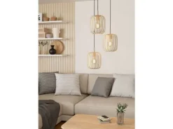 EGLO Leuchten Pendelleuchte ROMAZZINA beige exkl. E27 3x40W