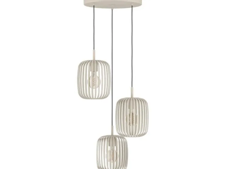 EGLO Leuchten Pendelleuchte ROMAZZINA beige exkl. E27 3x40W