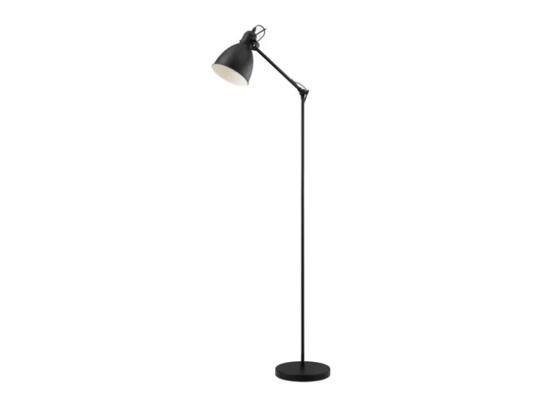 EGLO Leuchten Stehleuchte PRIDDY 1x E27 Schwarz