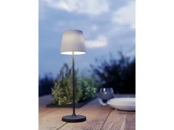 EGLO Leuchten Tischleuchte Leonero Akku H:340 LED-CCT Touch Weiss