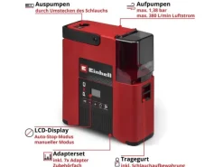 Einhell Kompressor 18/380 Akku, 1.38 bar, 380 l/min Kit (1 x 4.0Ah)
