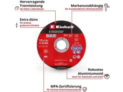 Einhell 5 Trennscheiben 115 mm