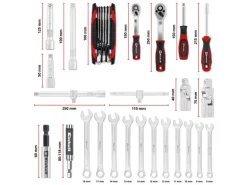 Einhell Werkzeugkoffer E-Case 201-teilig
