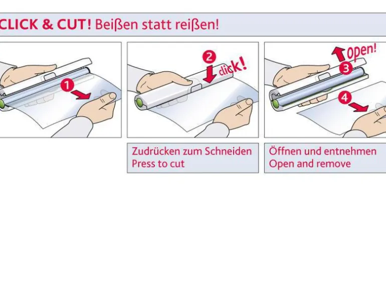 Emsa Folienschneider Click&Cut Weiss/Hellgrün
